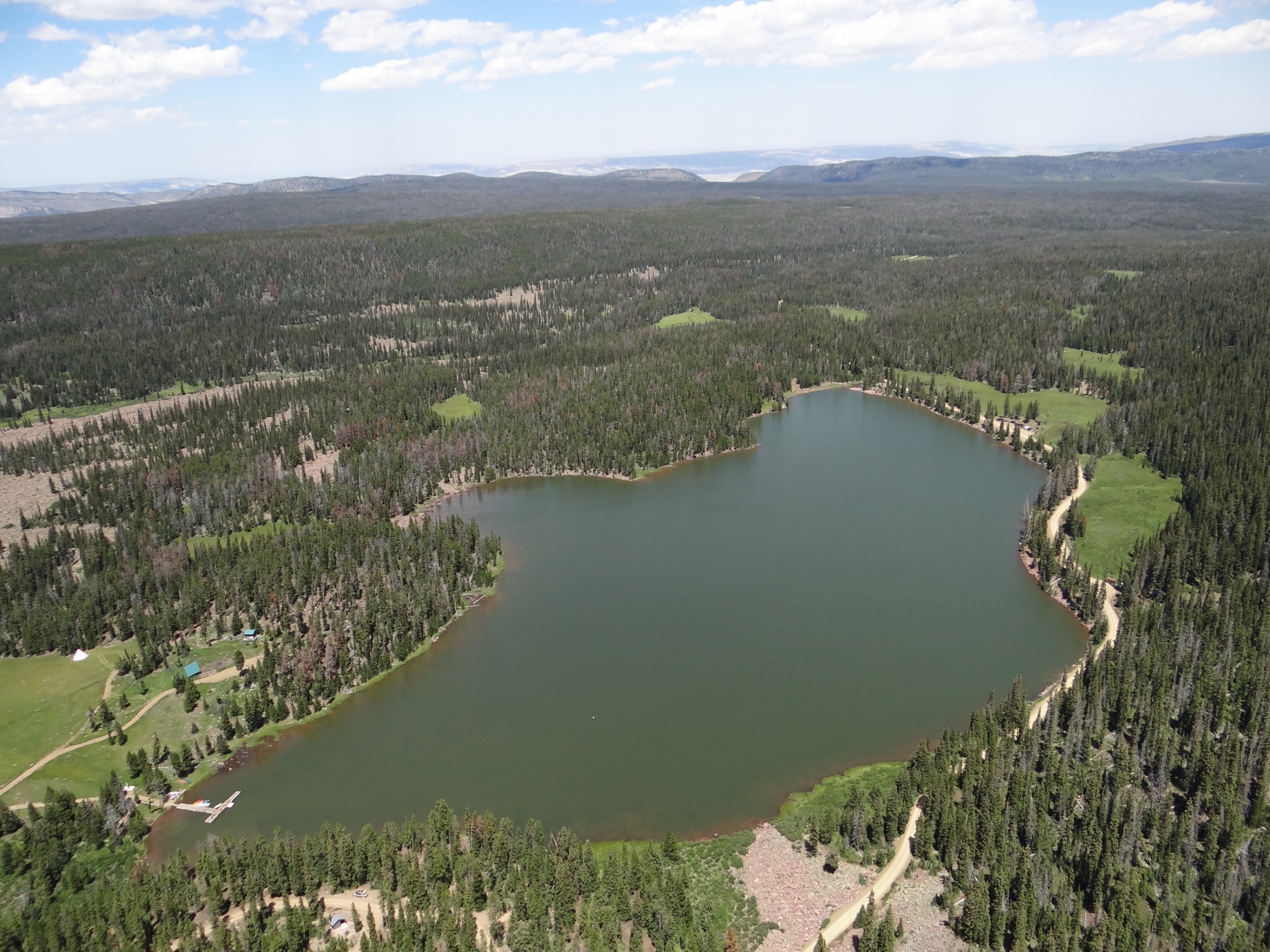 An aerial view of Ashley National Forest in northeastern Utah in 2014. (Photo: Sam Penrod, KSL TV, File)