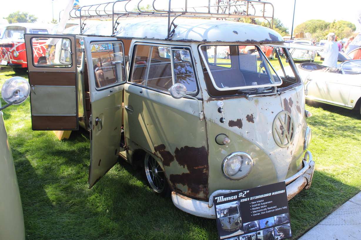 Don Eastman's 1961 11-window Kombi was on display at the 2019 VW Classic at Riverton City Park. The bus is one of six pre-1967 Volkswagen buses and trucks were rescued from a Midvale junkyard by Highland resident Cecil Read and are now in various stages of restoration. (Photo: Brian Champagne, KSL.com contributor)