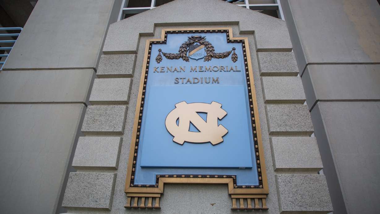 Logo covers UNC stadium plaque honoring man with racist ties