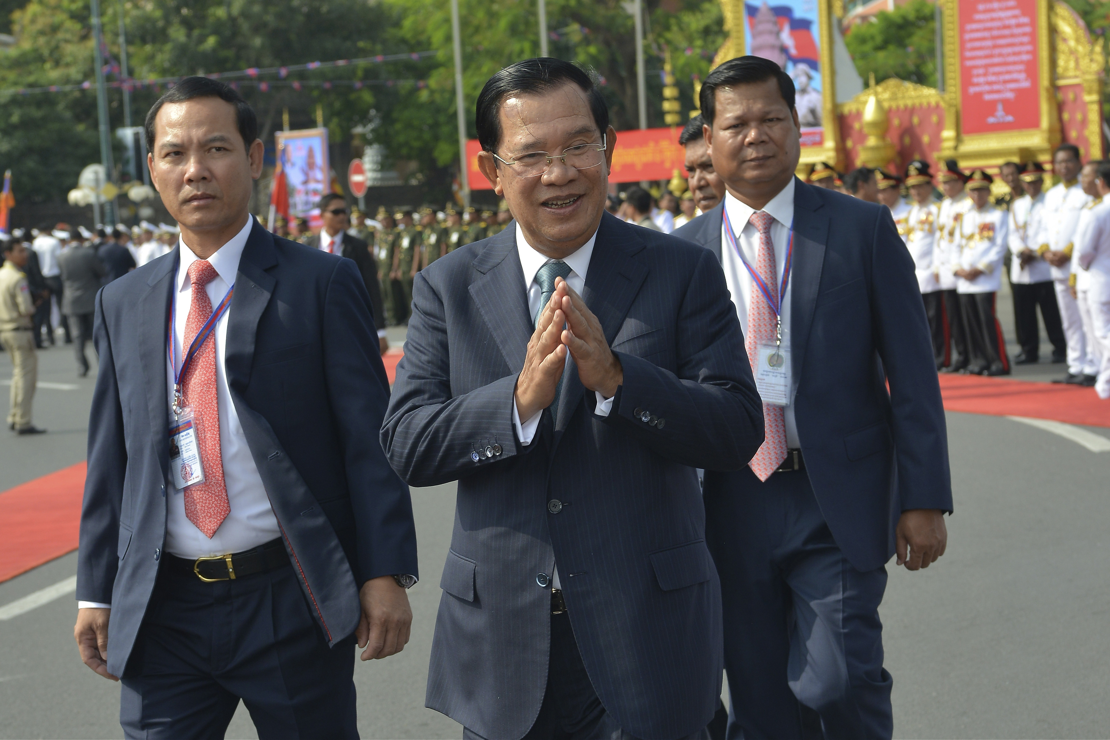 The Latest: Cambodia official says Sam Rainsy free to return