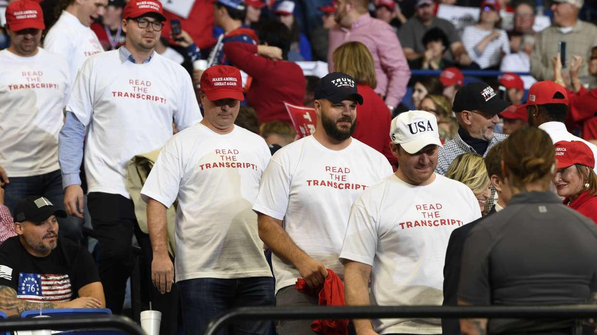 AP FACT CHECK: Trump's 'read the transcript' impeachment cry