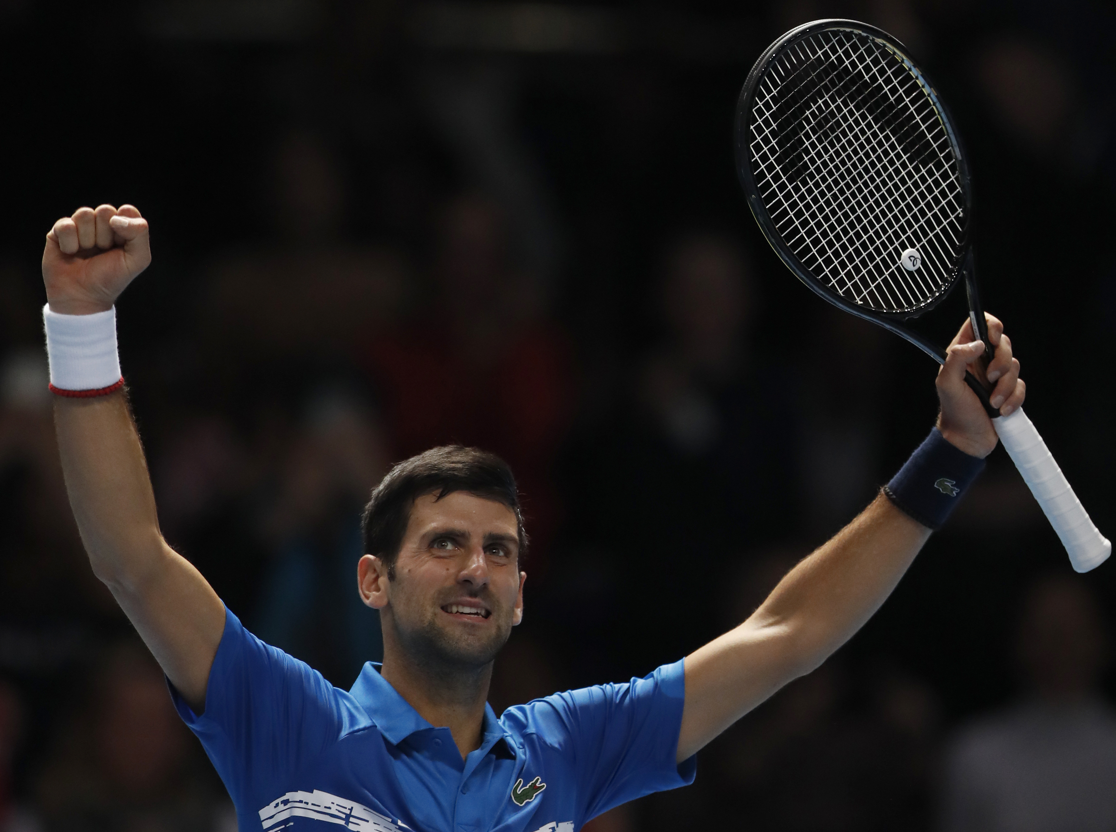 Thiem beats Federer at ATP Finals; Djokovic cruises