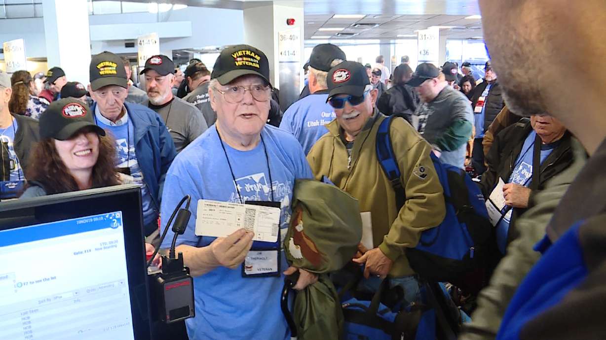 48 Utah veterans fly to Washington for Honor Flight to see memorials
