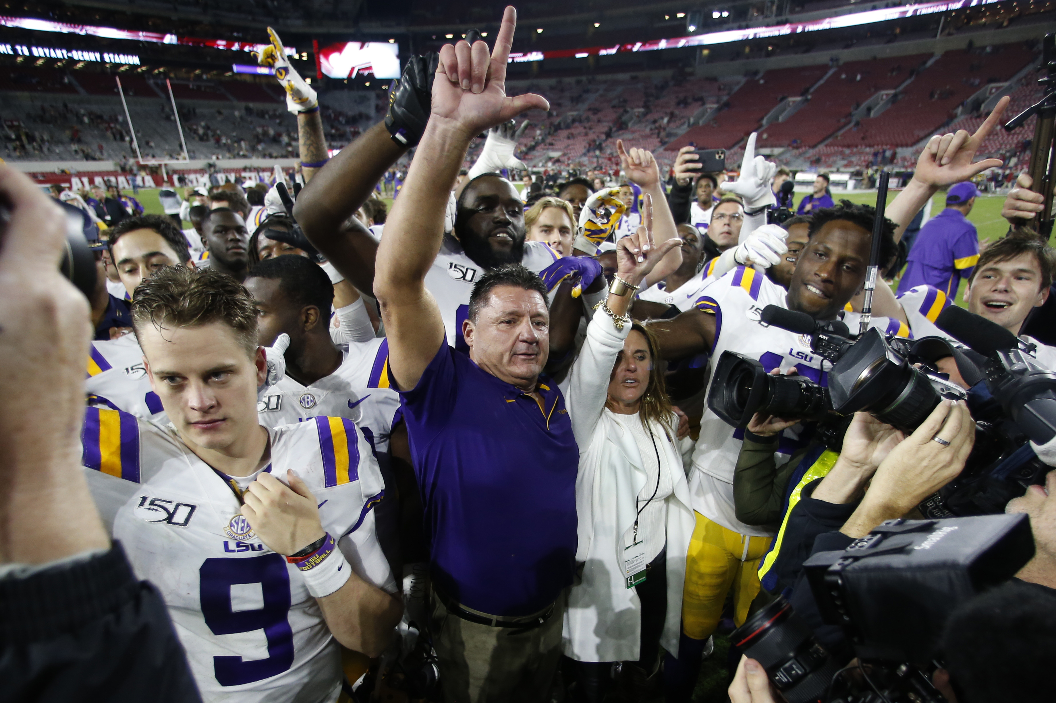 LSU's Orgeron says locker room comments were 'fiery moment'