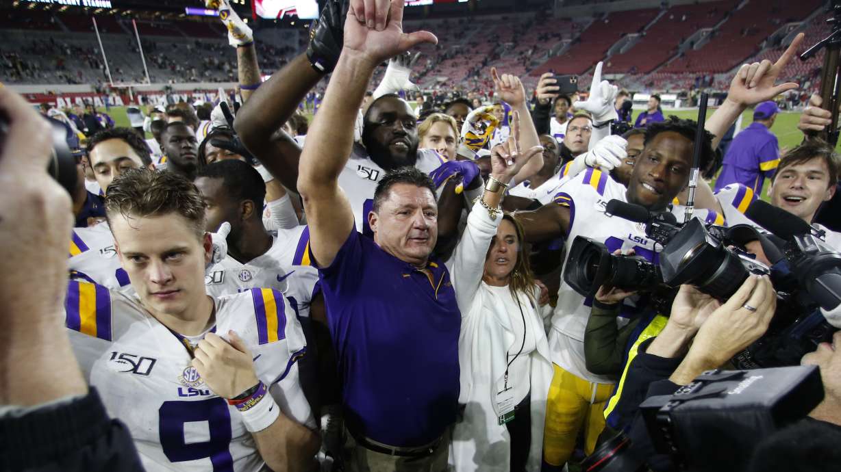 LSU's Orgeron says locker room comments were 'fiery moment'