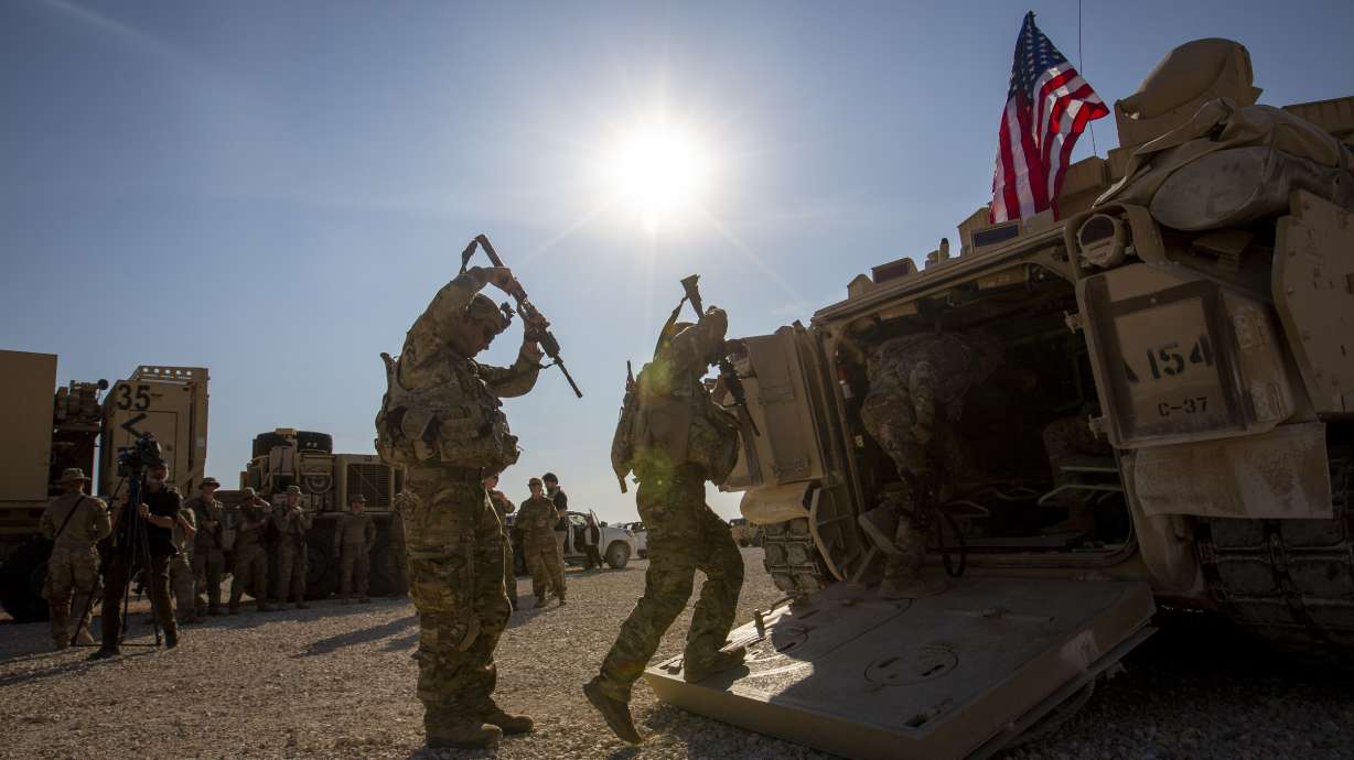 US troops at Syria base say they'll keep pressure on IS