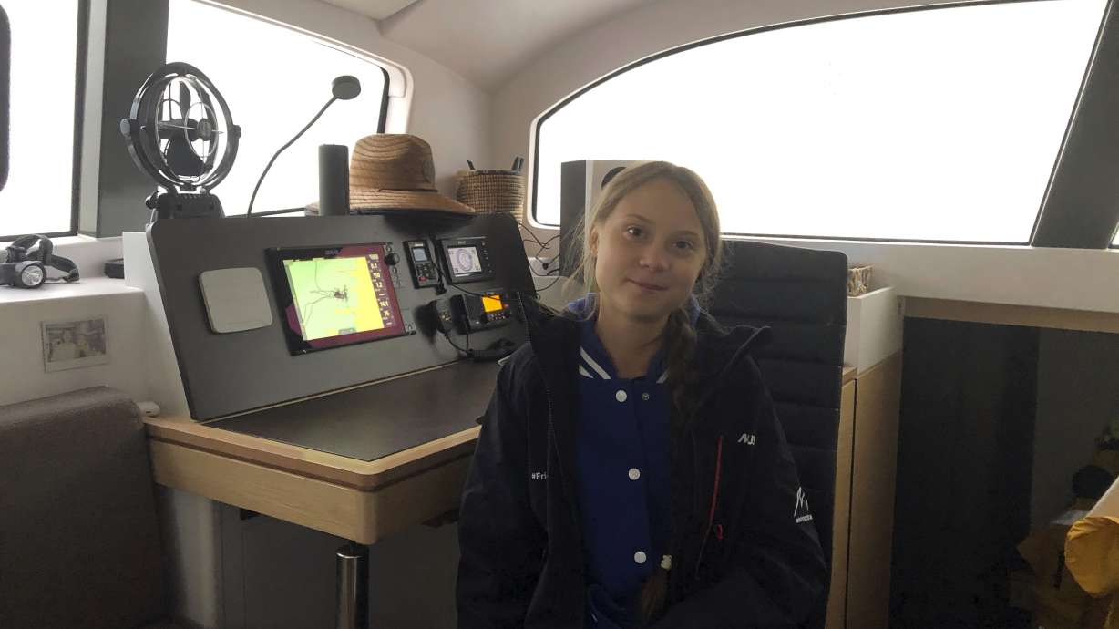 Greta Thunberg hitches low-carbon ride across Atlantic