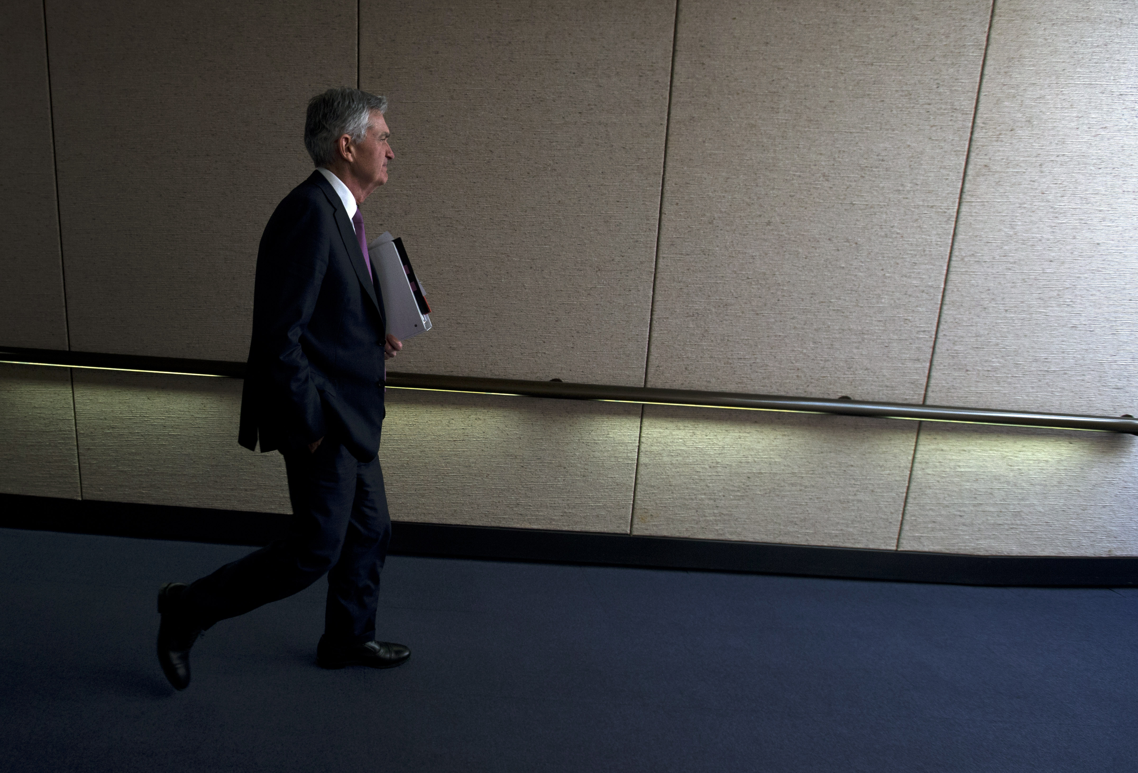 The Latest: Powell dismisses recession concerns