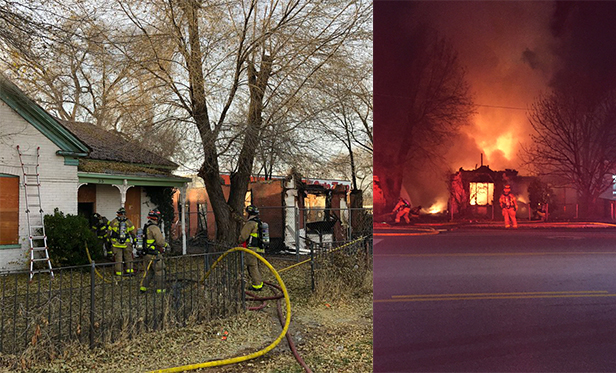 2 neighboring abandoned Salt Lake City houses catch fire on same day