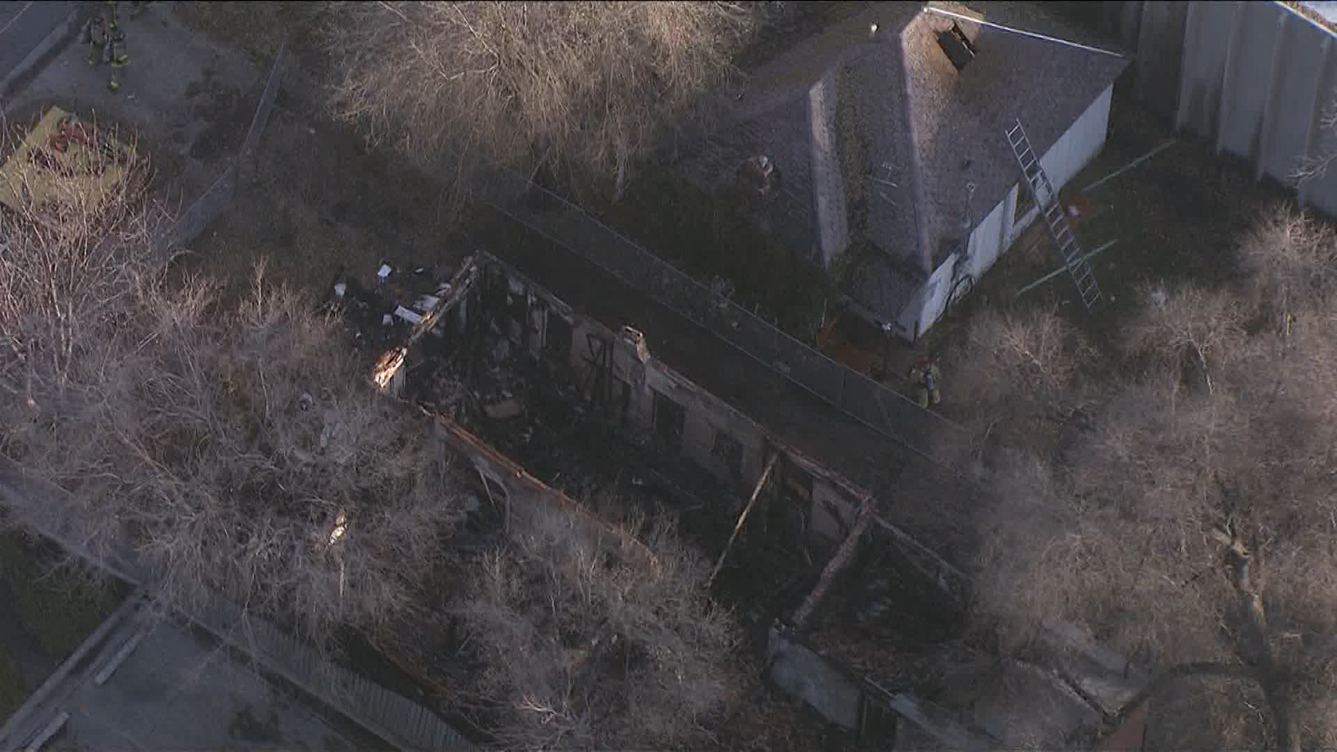 Two neighboring homes caught fire on Monday Nov. 18, 2019 within several hours of each other. Salt Lake City Fire Department was alerted to the first house fire, located at 55 S. 900 West, about 1 a.m. and it was extinguished by 2 a.m. The first home was a total loss. The second fire, located at 50 S. 900 West, was reported about 4 p.m. Monday and extinguished by 5 p.m. (Photo: Jay Hancock, KSL TV)