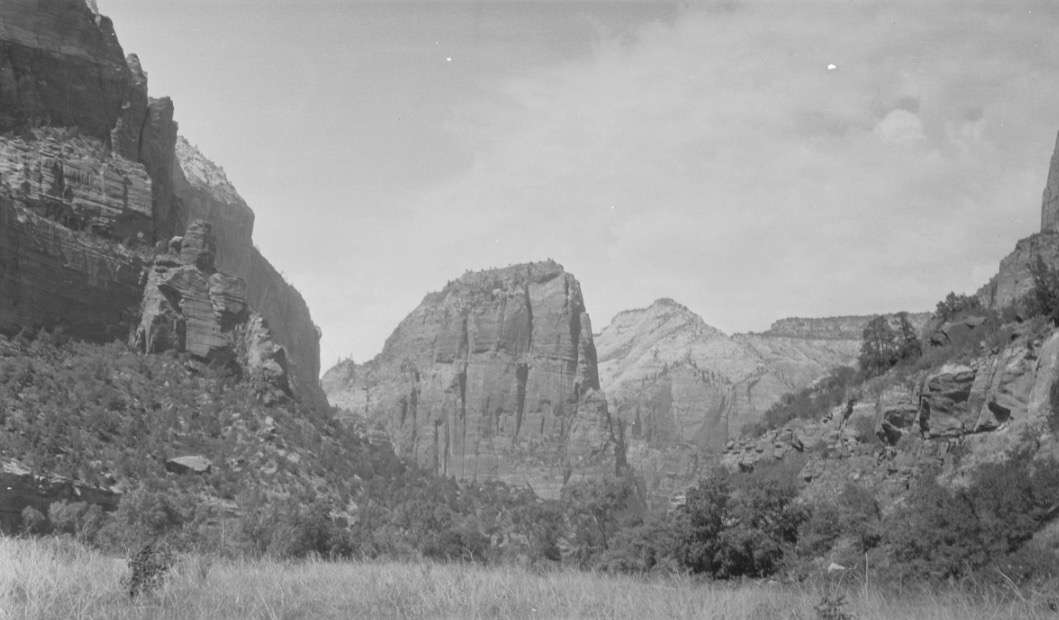 A photo of Zion Canyon taken sometime between 1917 and 1937. Zion National Park was established on Nov. 19, 1919. (Photo: Utah State History)