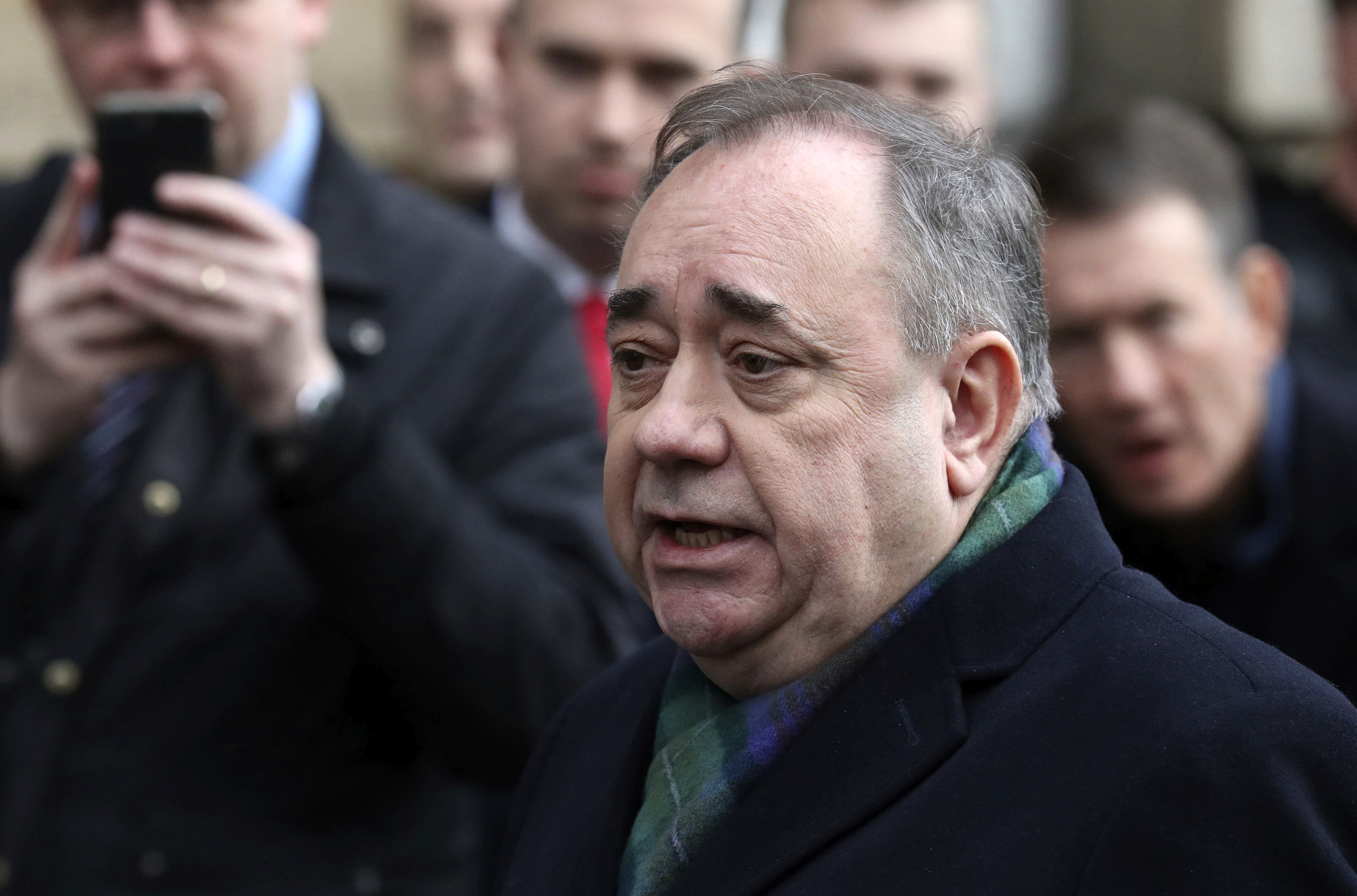 Ex-Scottish leader Alex Salmond denies sex assault charges