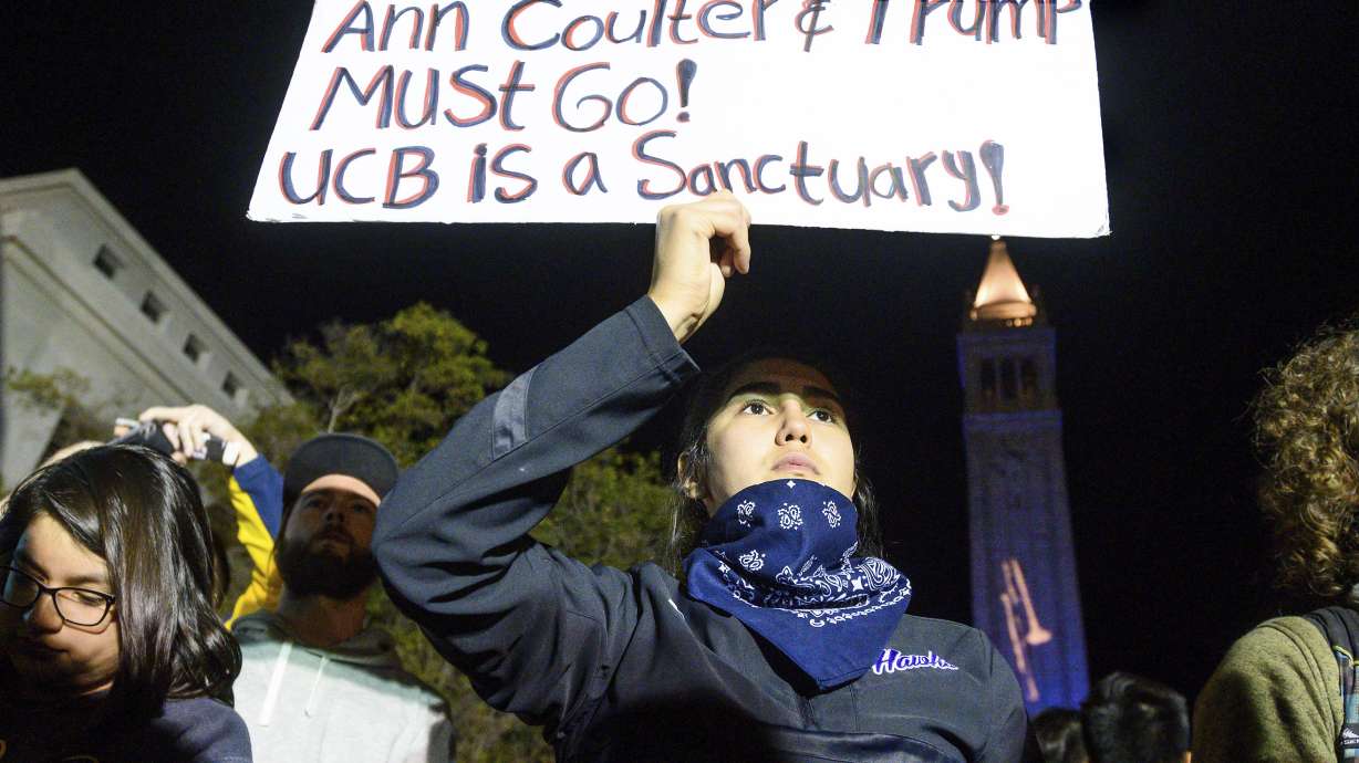 5 arrested at rally against Ann Coulter speech in Berkeley