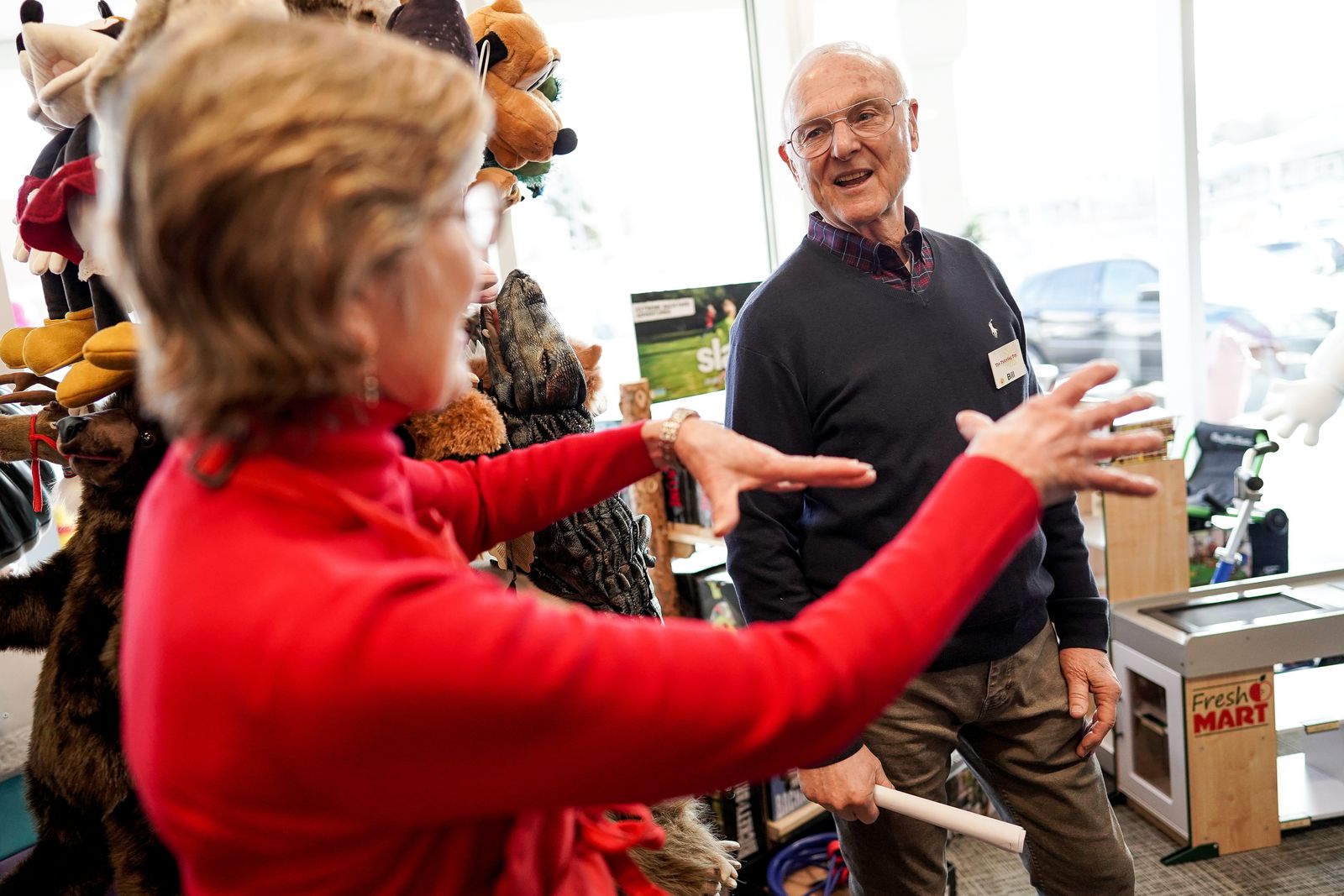 Diane and Bill Sartain, co-owners of The Tutoring Toy, talk at the shop in Salt Lake City on Tuesday, Nov. 26, 2019. (Photo: Spenser Heaps, KSL)