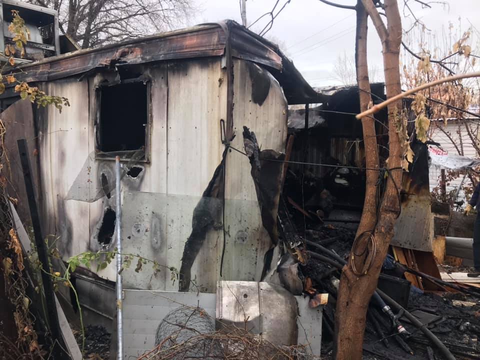Fire destroys Provo mobile home, occupant unaccounted for