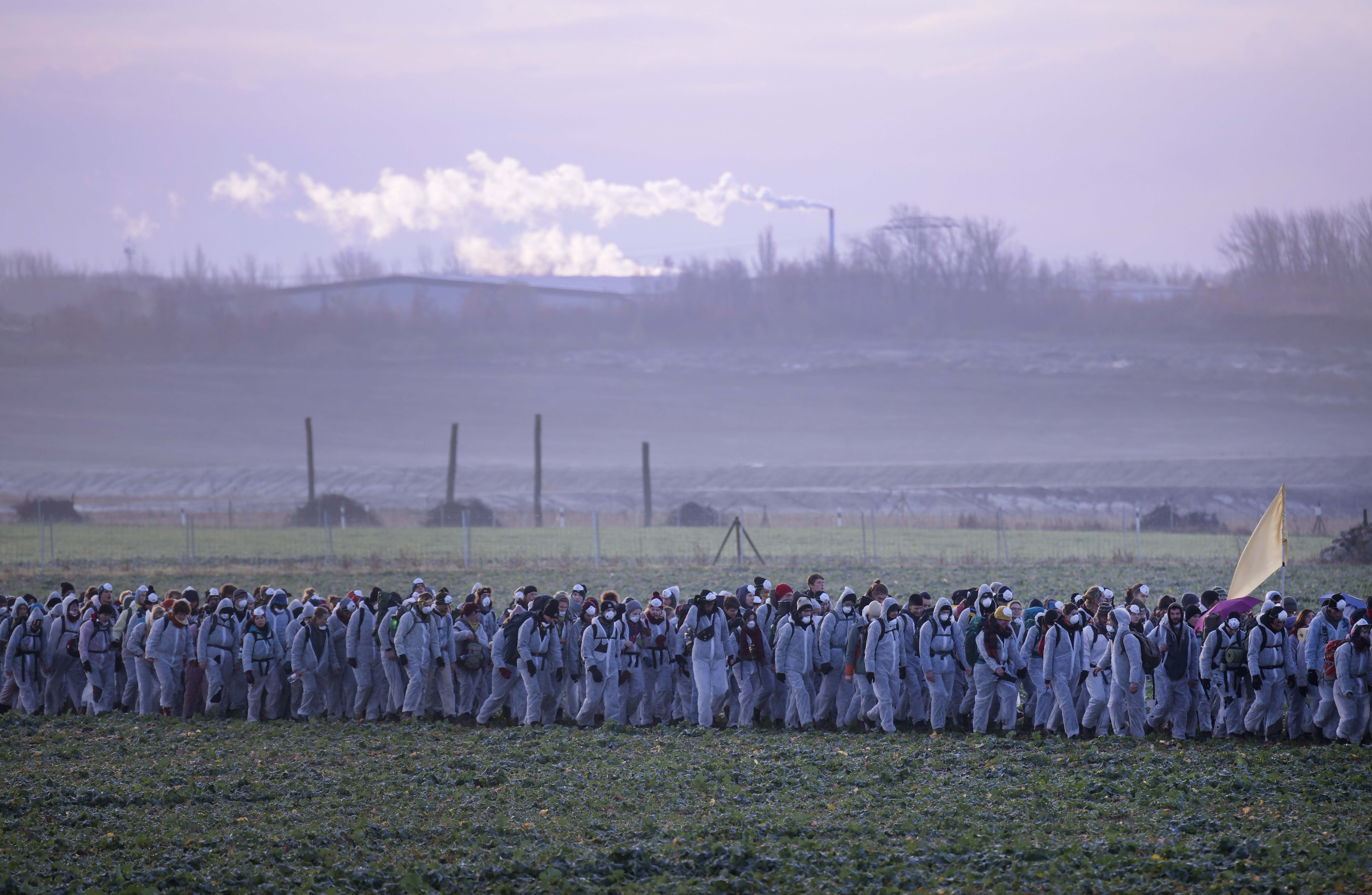 Climate activists invade east German coal mines in protest