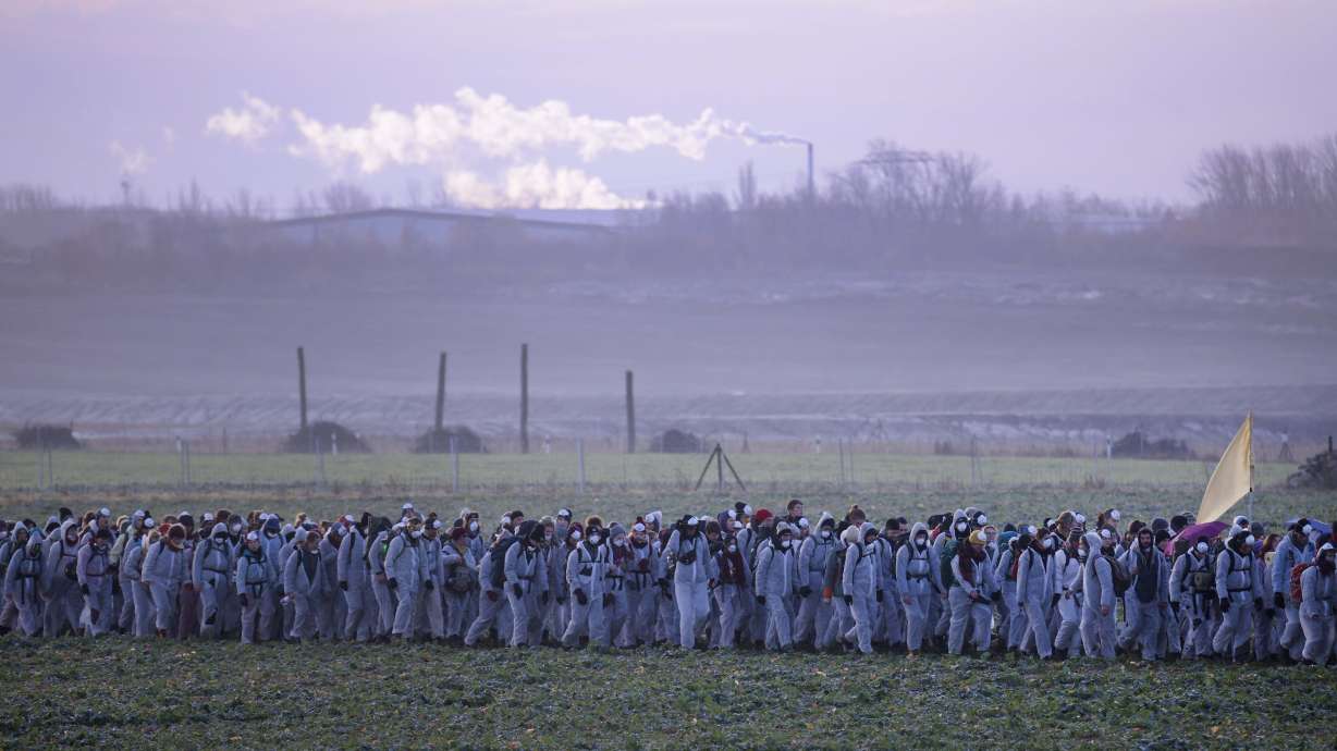 Climate activists invade east German coal mines in protest