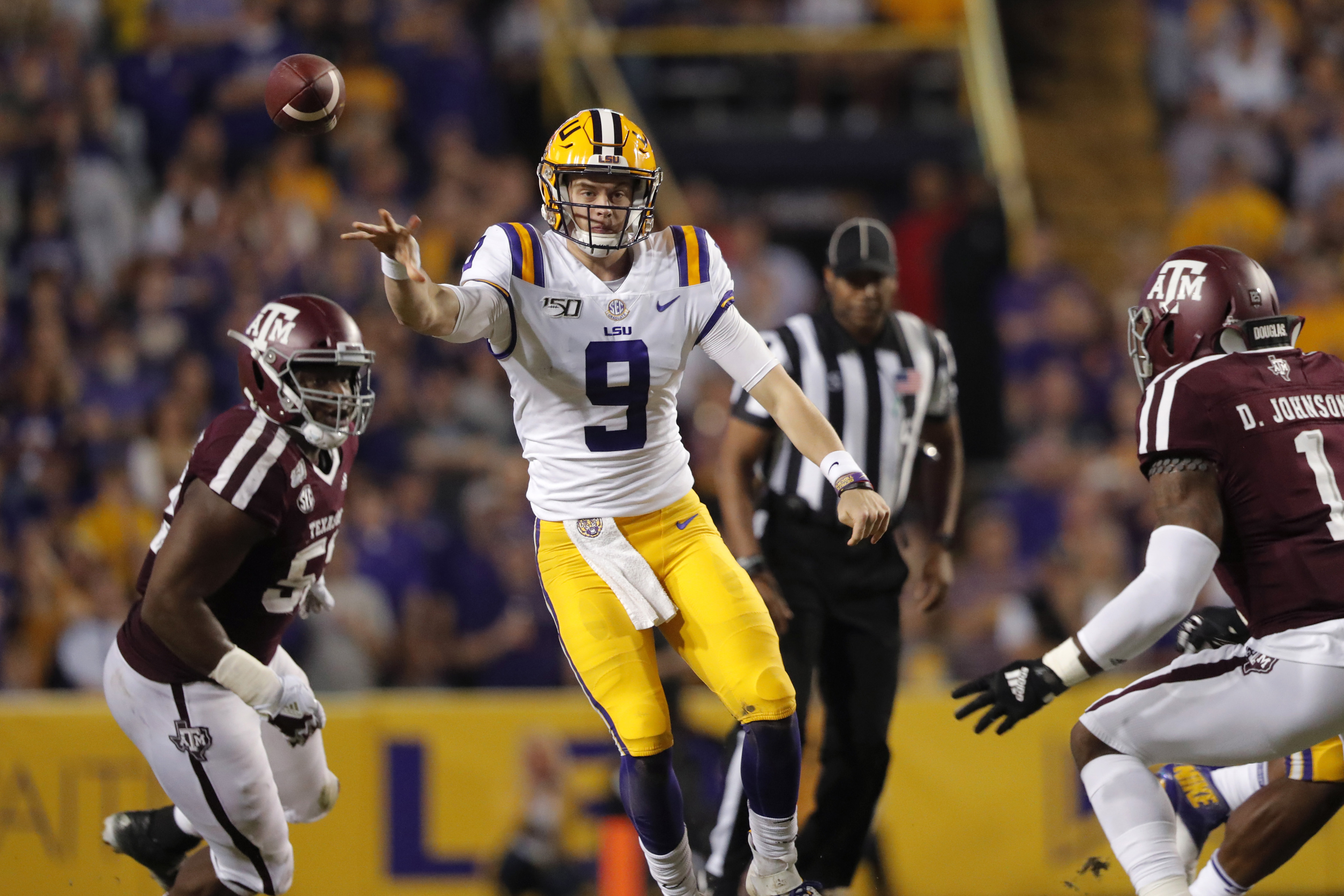 Burrow, No. 1 LSU dominate Texas A&M, 50-7