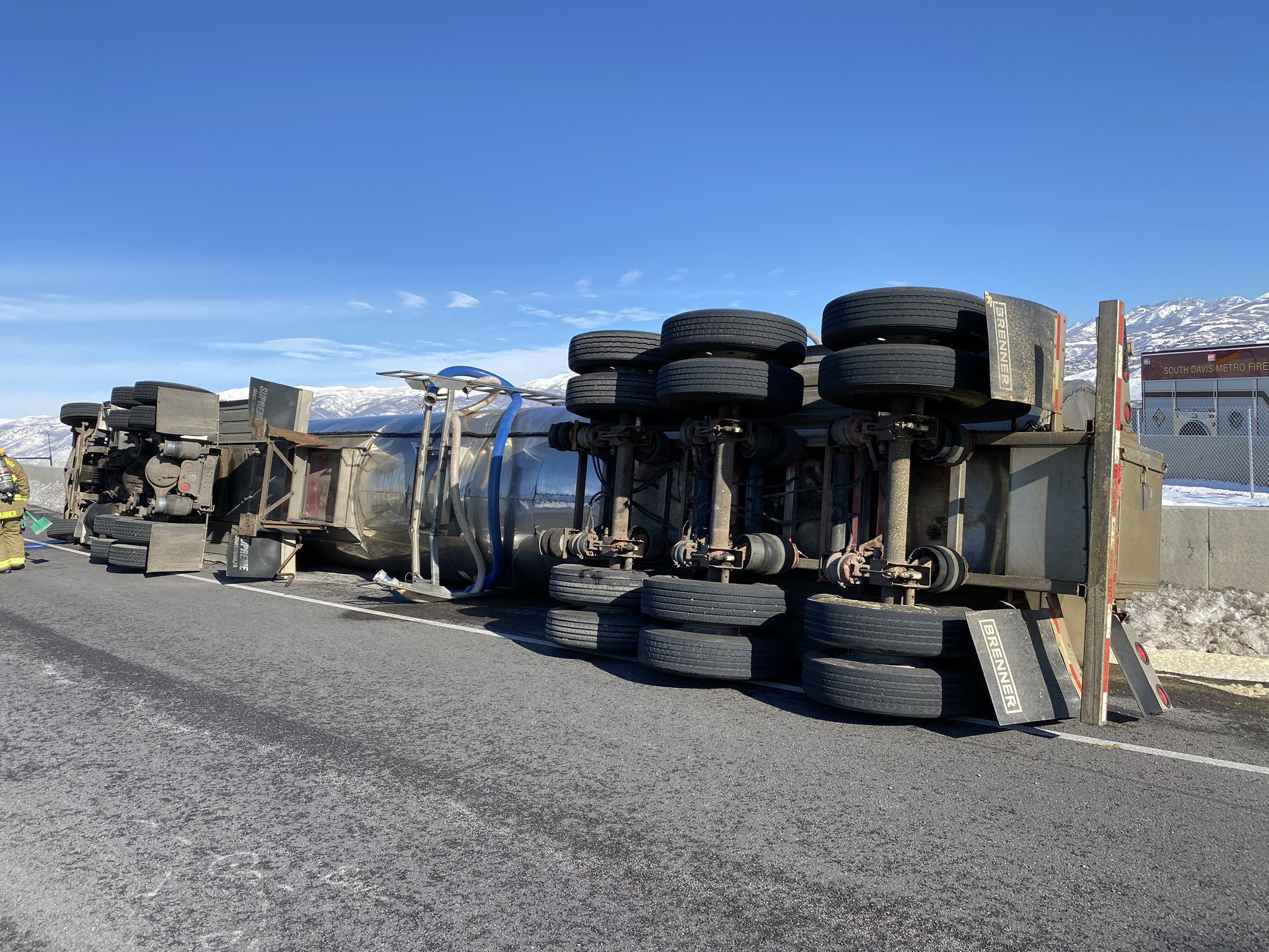 Northbound Redwood Road reopens in North Salt Lake after semi rollover