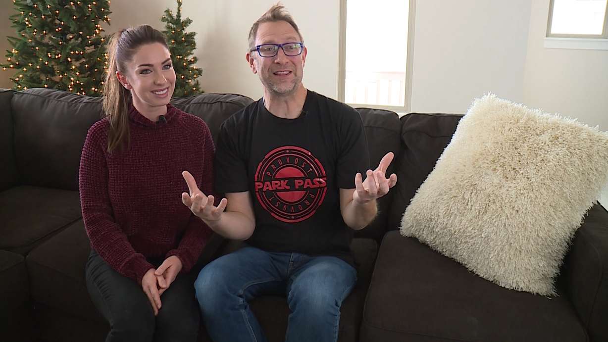 Amanda and Chris Provost run the “Provost Park Pass” YouTube channel. (Photo: KSL TV)