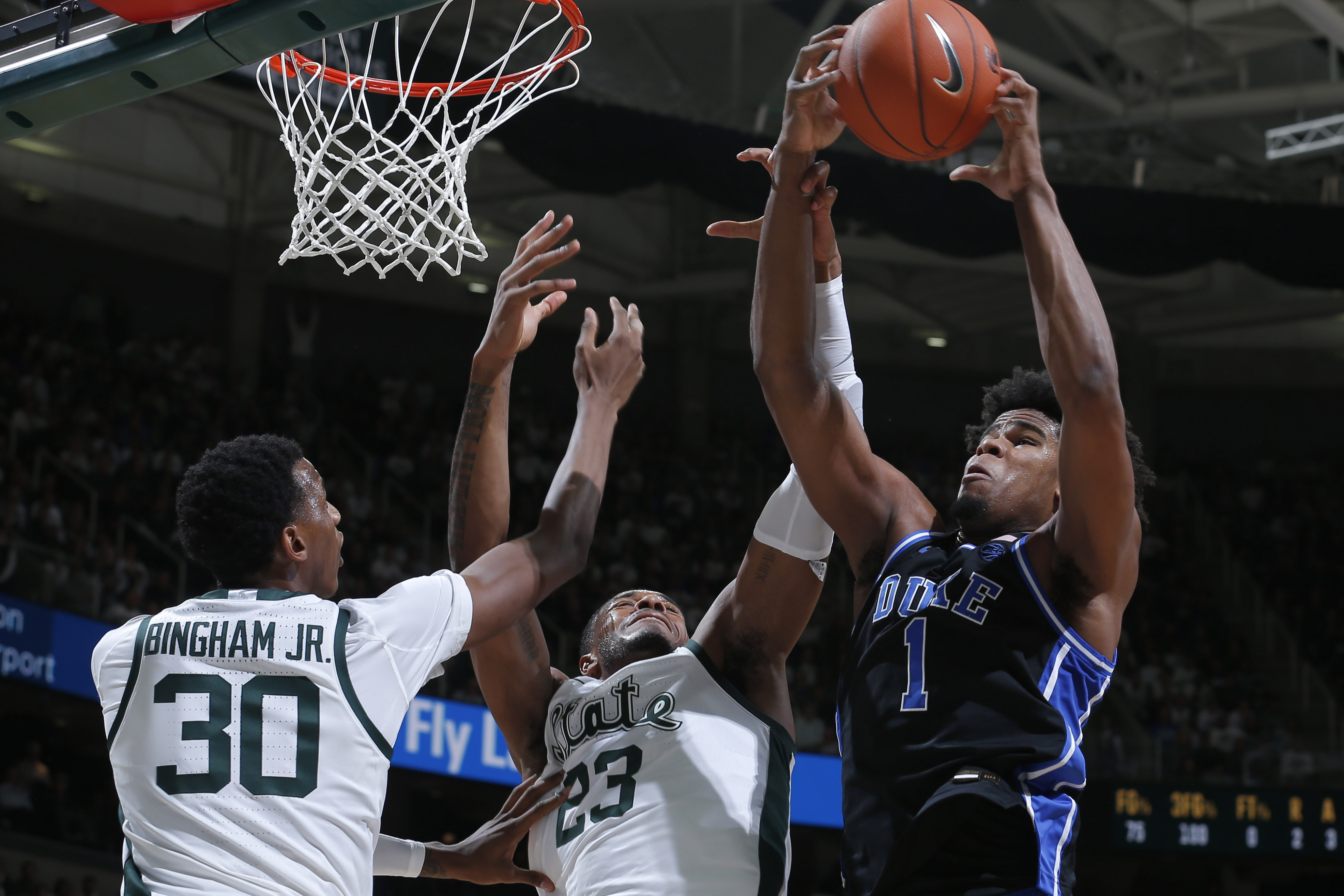 No. 10 Duke dominates No. 11 Michigan State, 87-75