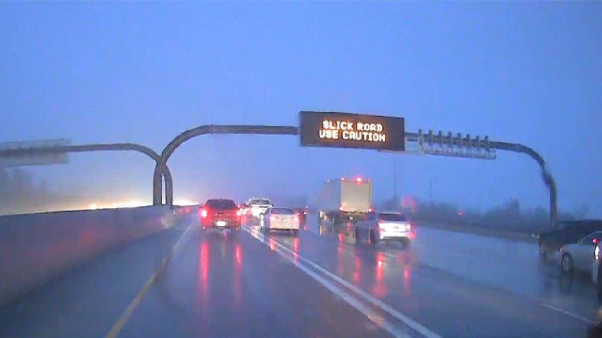 Rain, snow affecting road conditions across Utah, but no air quality relief