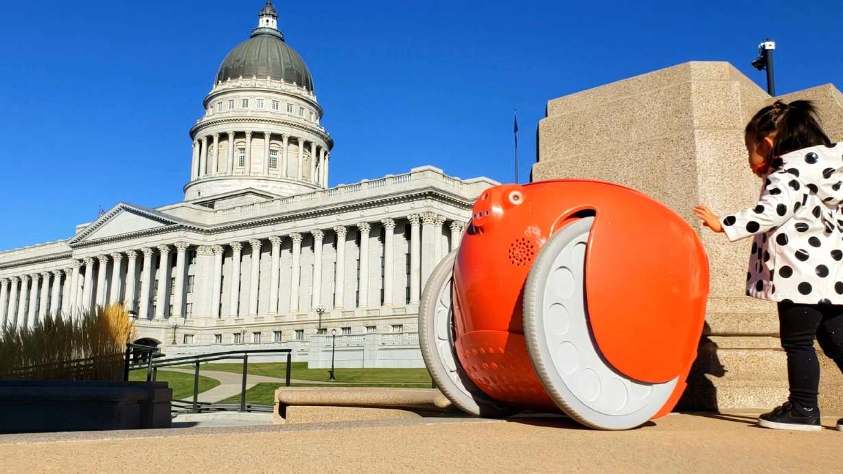 These robots are following people around the streets of Salt Lake