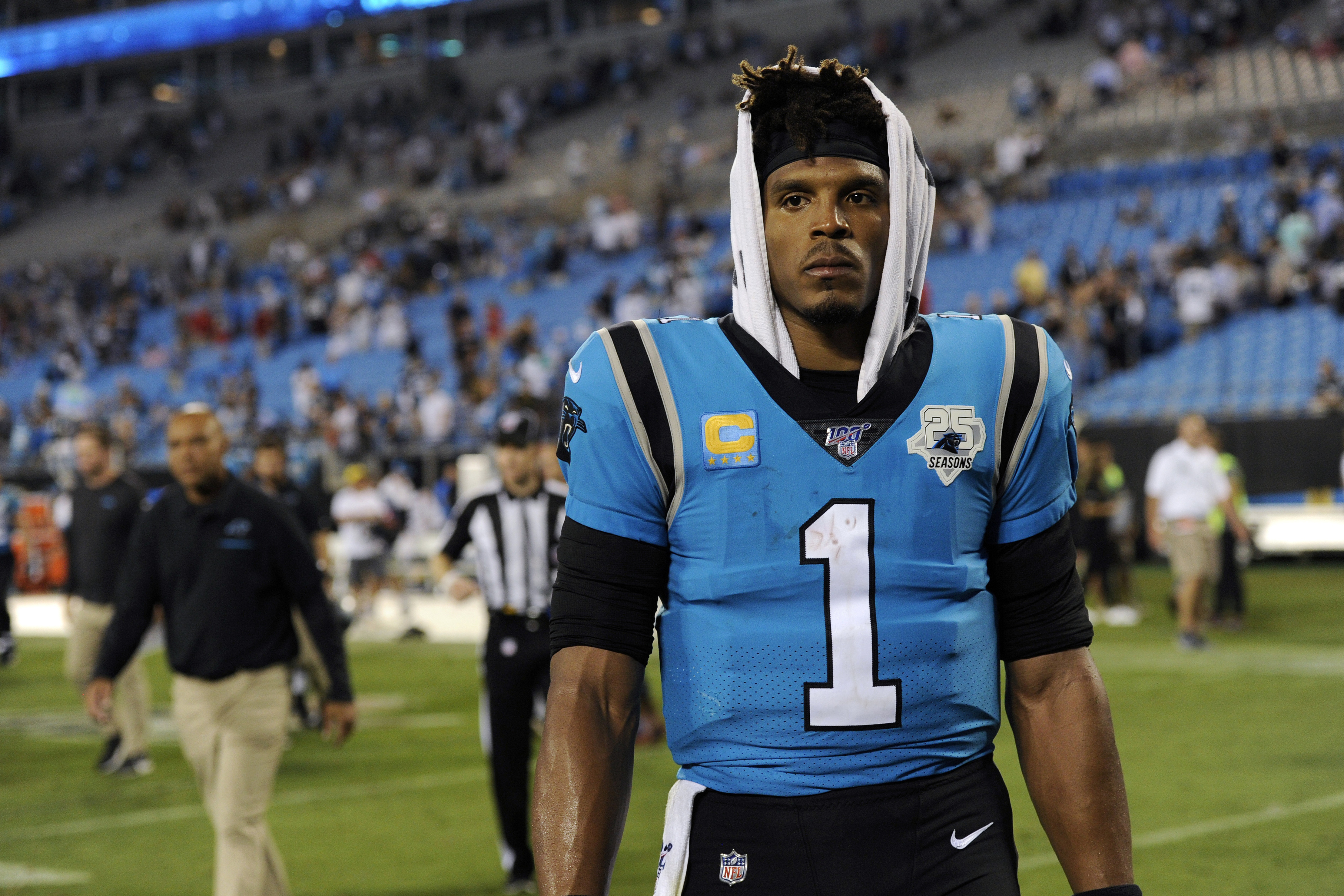 Panthers QB Newton resting after surgery on injured foot