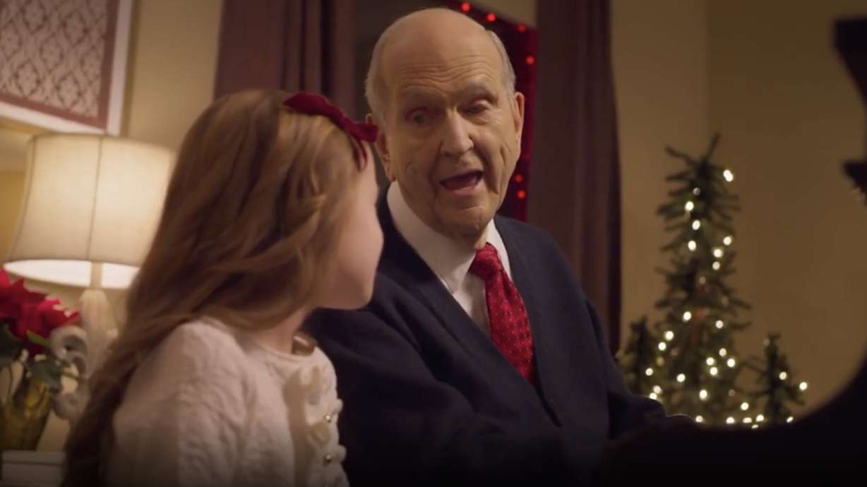 President Nelson releases Christmas video with YouTube star Claire Crosby