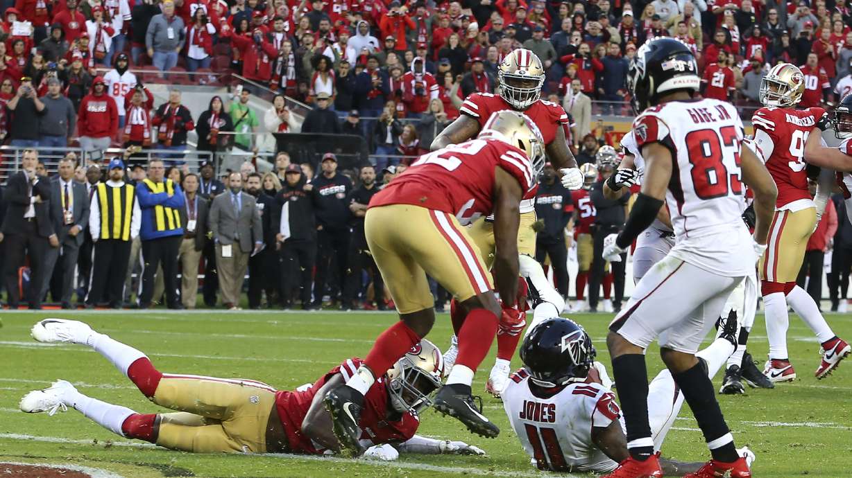 Matt Ryan, Falcons rally in final seconds, stun 49ers 29-22