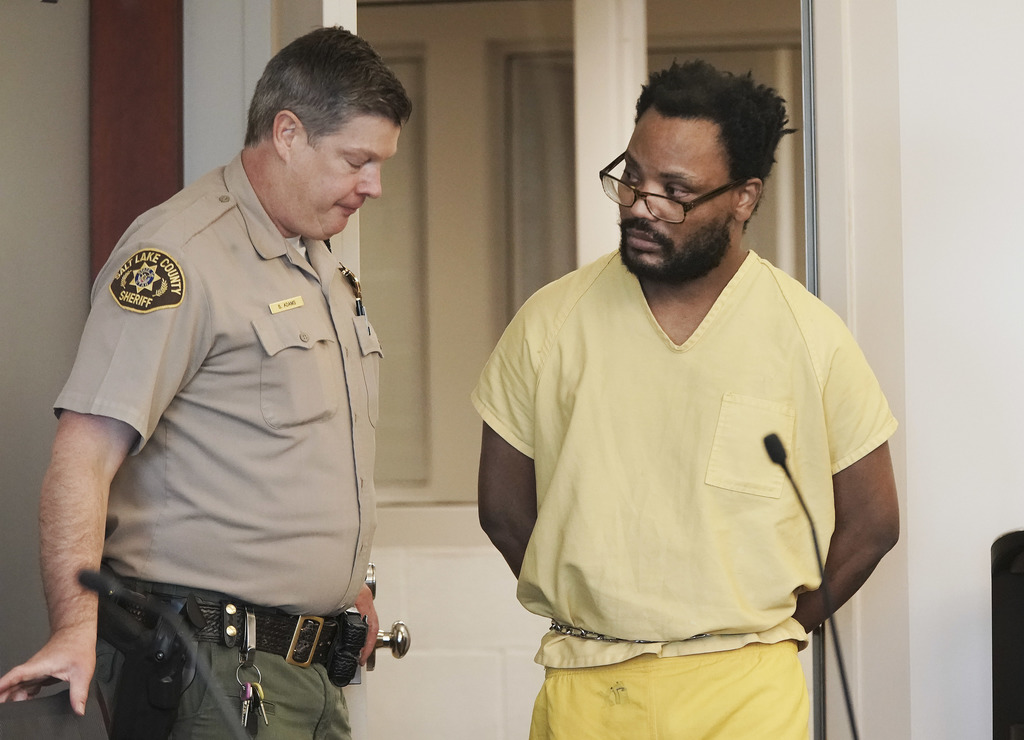 Ayoola Adisa Ajayi, accused in the June killing of University of Utah student Mackenzie Lueck, appears in 3rd District Court on another case where he is charged with kidnapping and sexually assaulting a woman in 2018, in Salt Lake City on Friday, Dec. 20, 2019. Photo: Jeffrey D. Allred, KSL