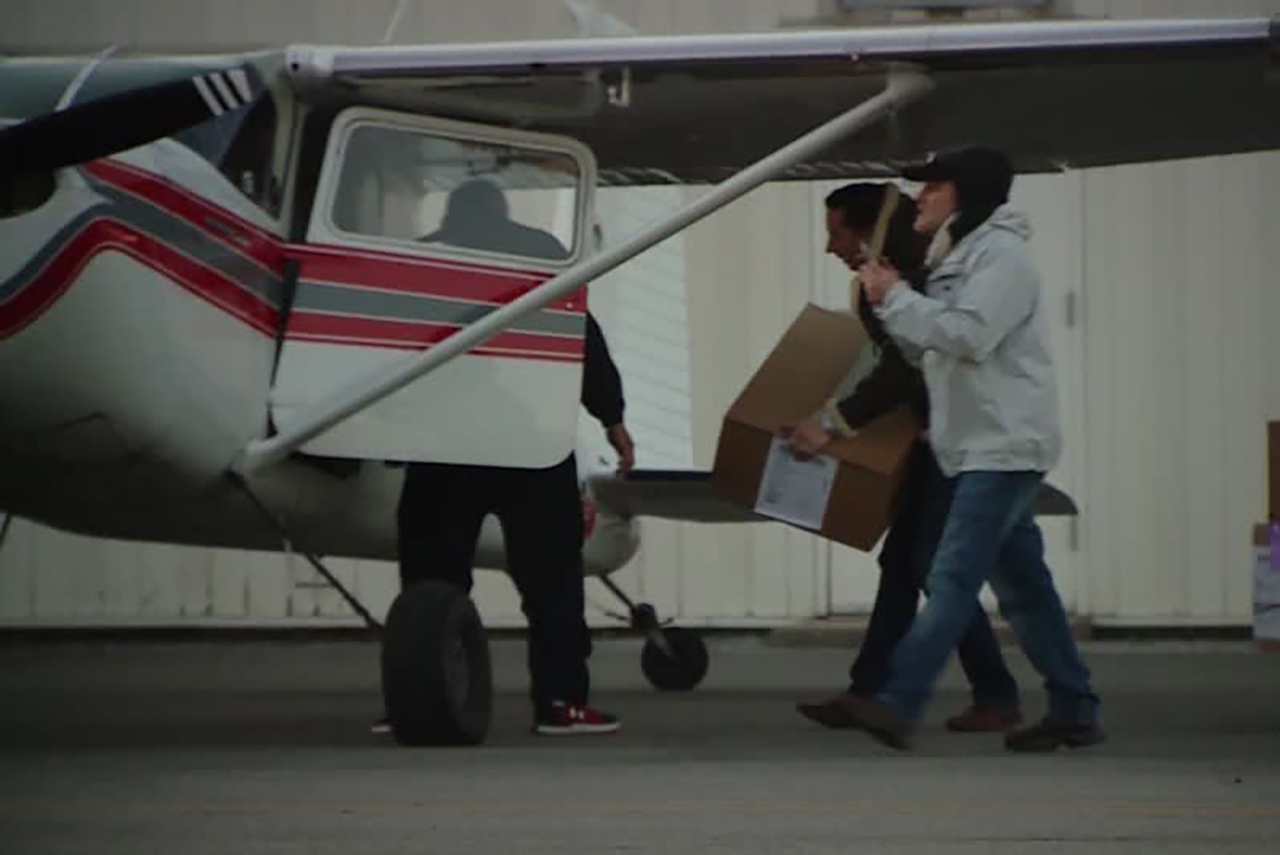 More than a dozen pilots gathered in Salt Lake City to fly Christmas gifts and needed supplies to the Navajo Nation Reservation in southeastern Utah as part of the “Backcountry Santas” program. Photo: KSL TV