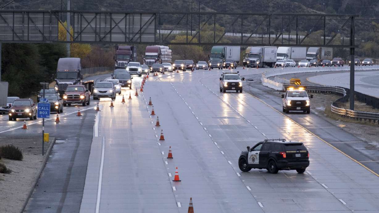 Powerful storm pounds Southern California with rain, snow