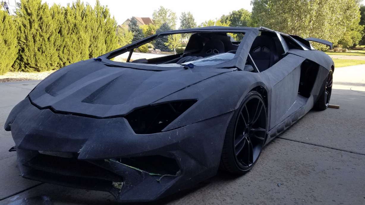 A Colorado family making a 3D-printed Lamborghini replica is surprised with the real thing
