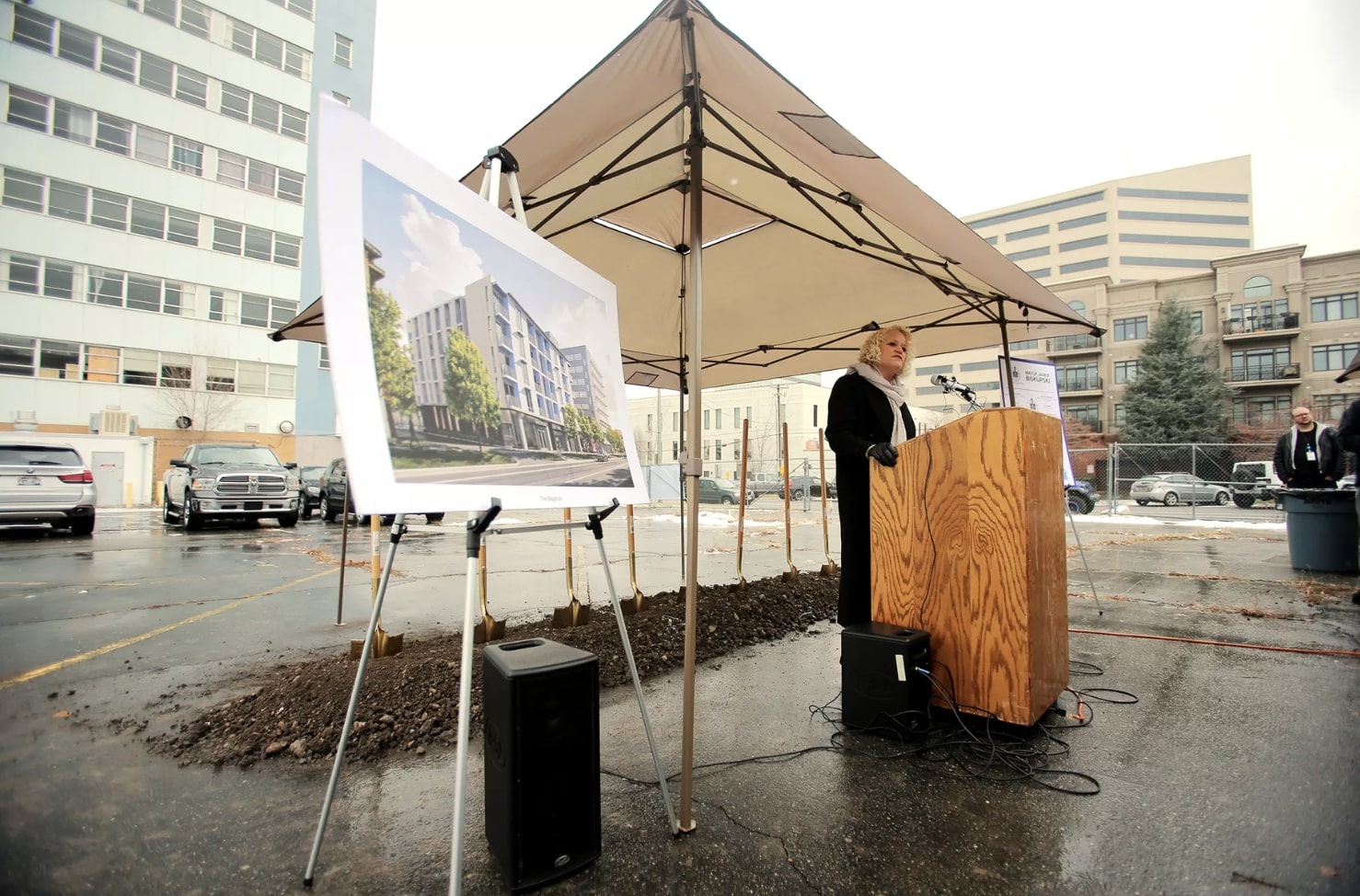 Salt Lake City homelessness leaders break ground on 65-unit housing complex