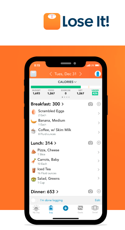 Photo: Screenshot of Lose It! website