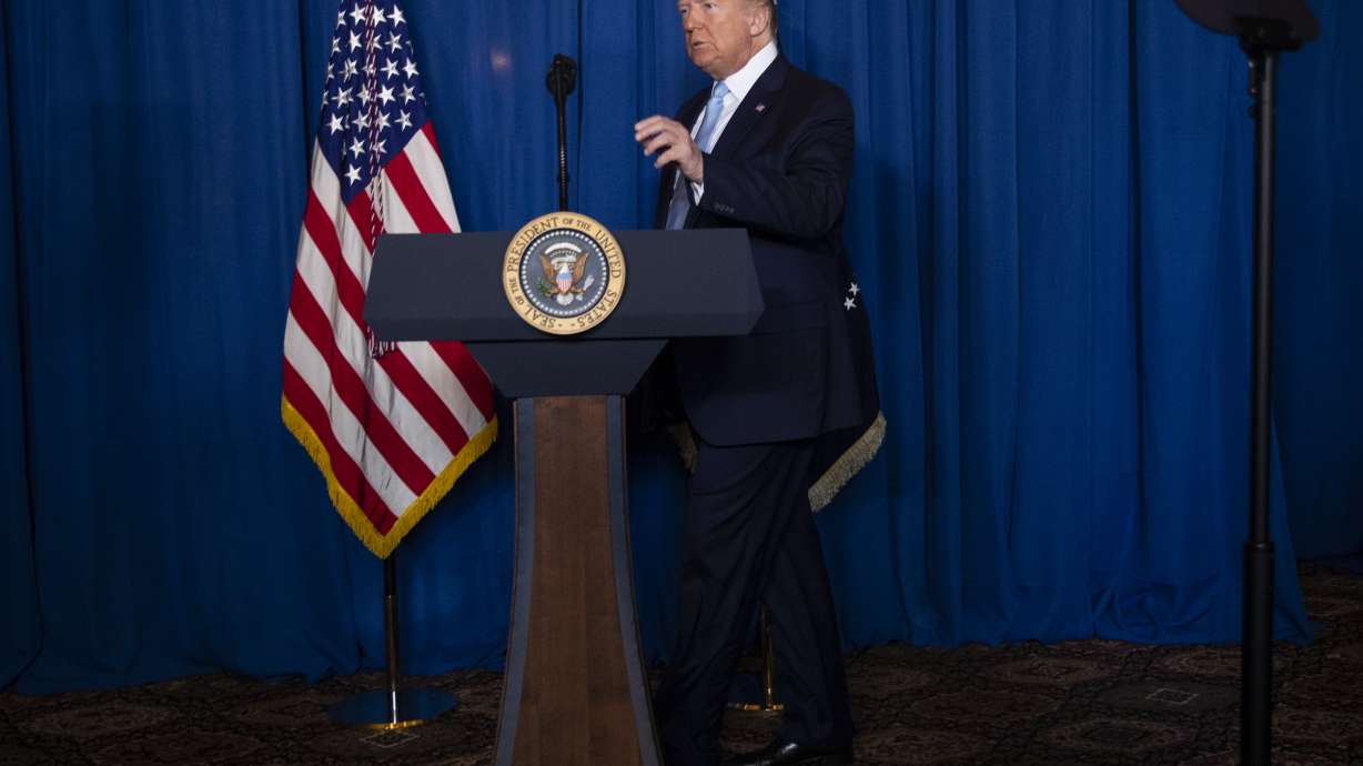 Trump stirs Mideast tensions despite talk of 'endless wars'
