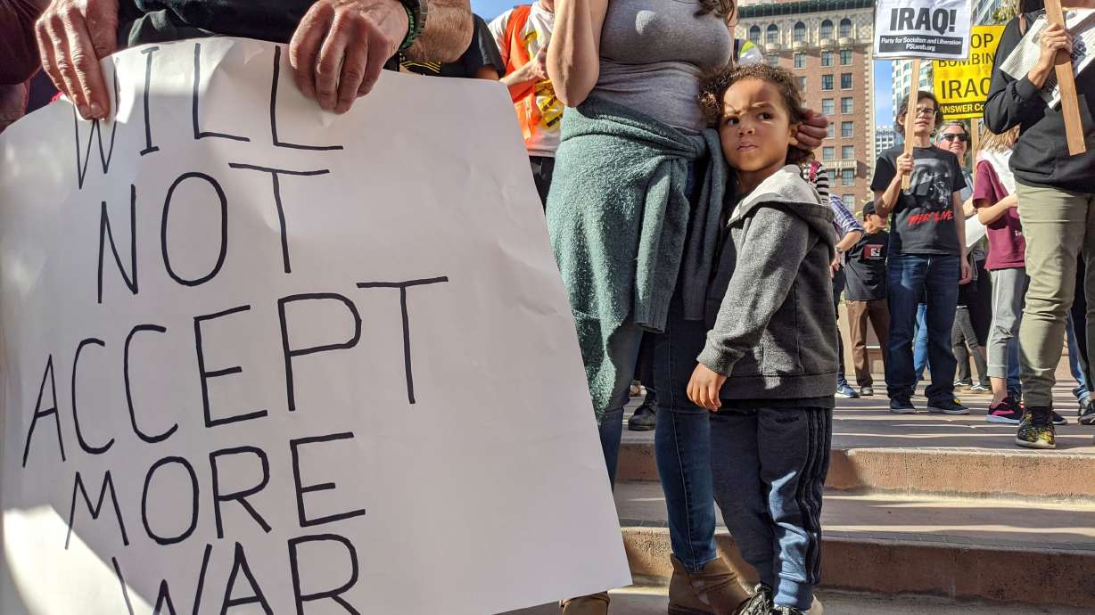 Protests across US condemn action in Iran and Iraq