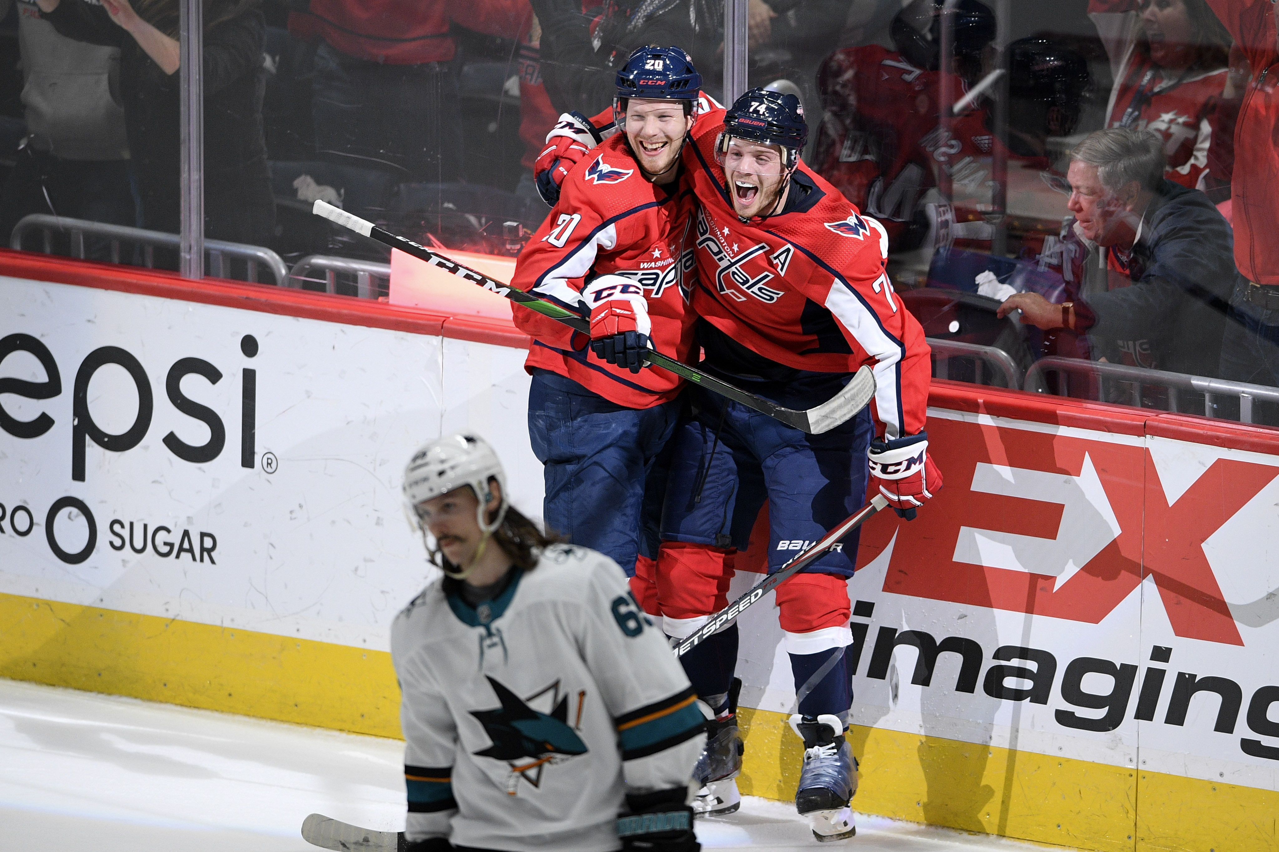 Eller's goal completes Capitals' stunning OT win over Sharks
