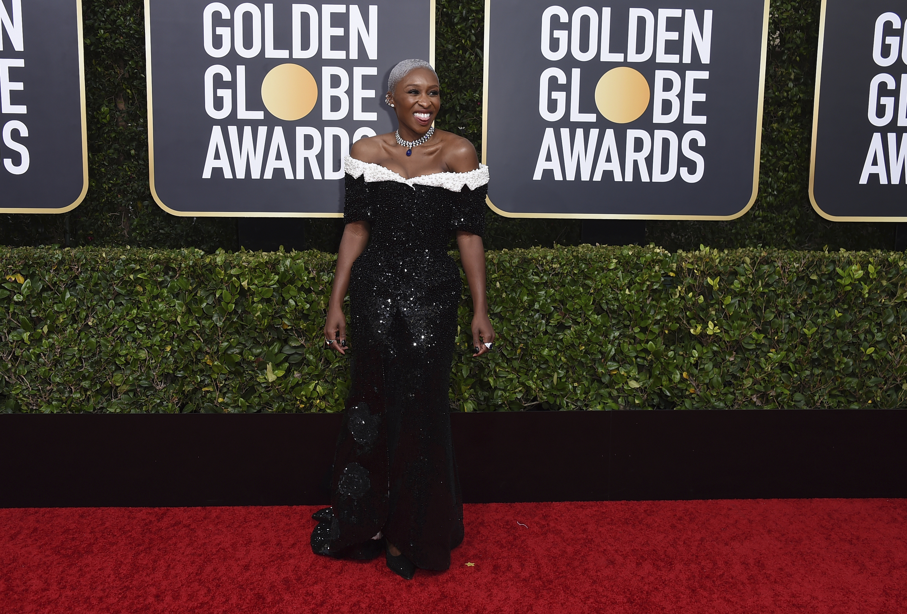Plenty of pink, puffy sleeves and shimmer at Golden Globes