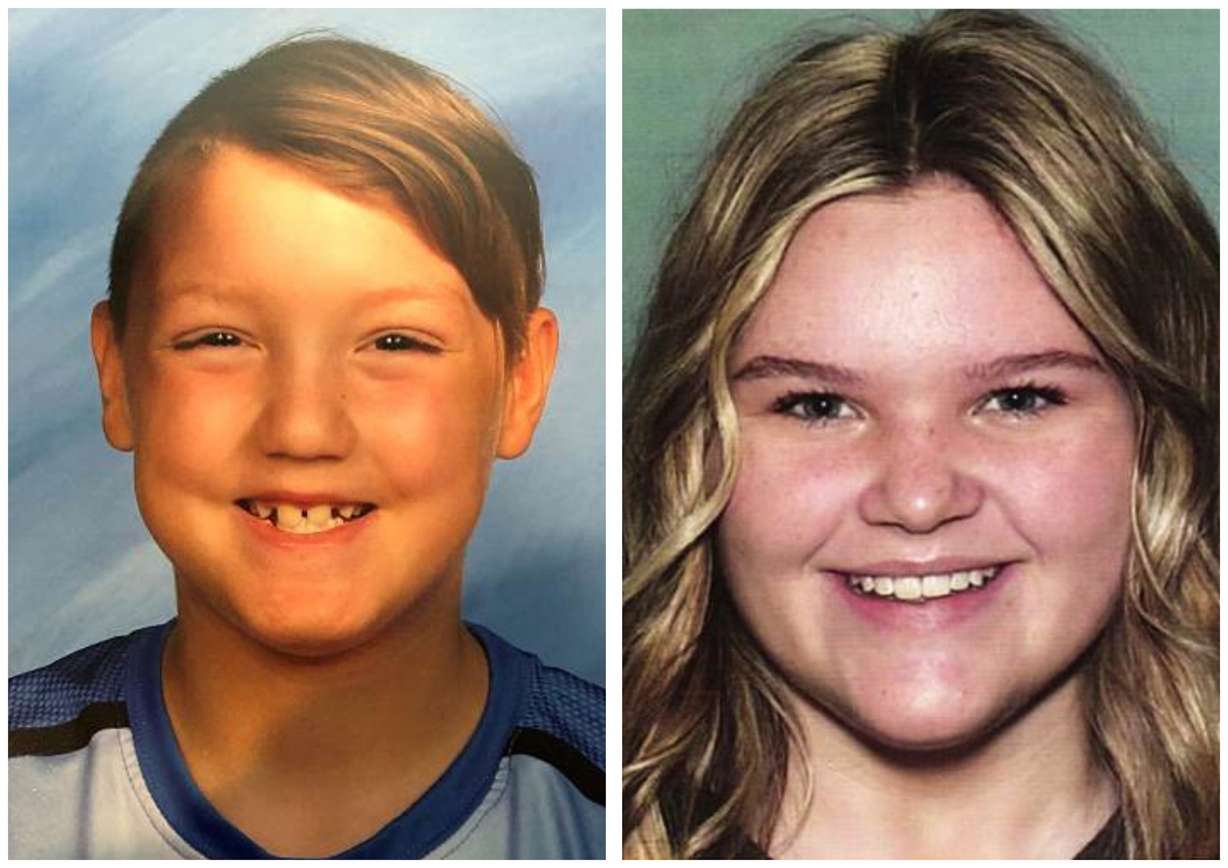 FILE - This combination photo of undated photos released by National Center for Missing & Exploited Children show missing children Joshua “JJ” Vallow, left, and Tylee Ryan.