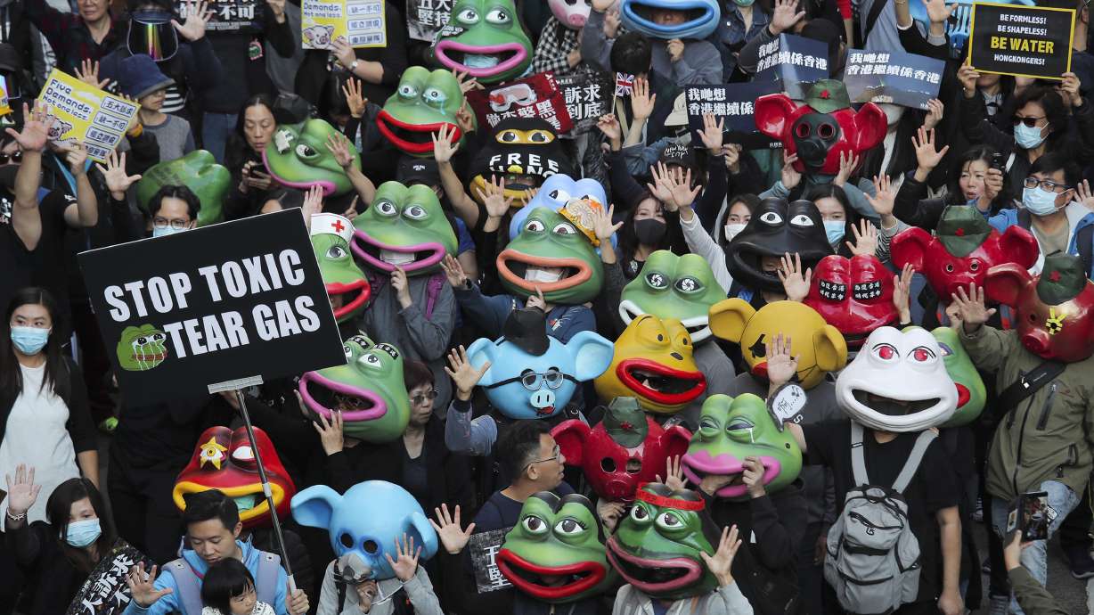Anti-establishment views unite, divide Hong Kong protesters