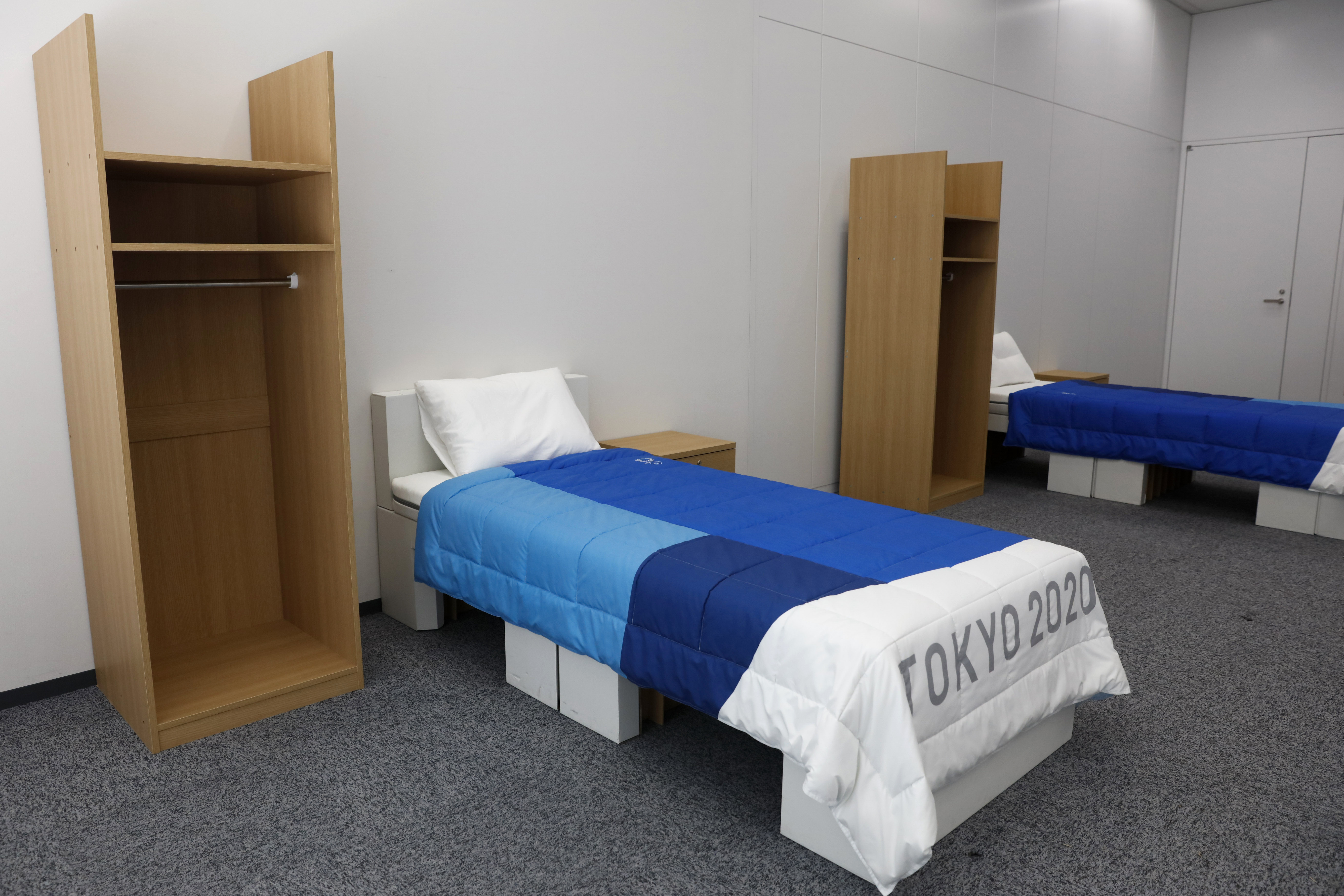 An Olympic First: Cardboard beds for Tokyo Athletes Village