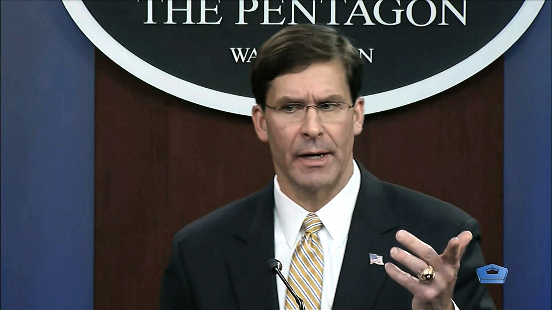 Esper says he's seen no hard evidence embassies under threat