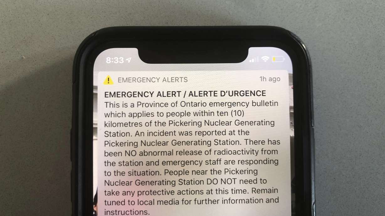 Canadian officials accidentally push nuke alert to millions