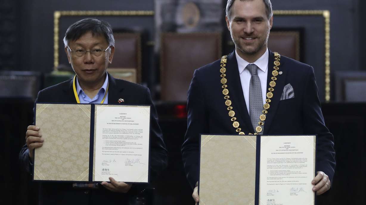 Prague inks partnership with Taipei after snubbing Beijing
