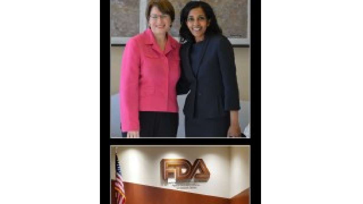 January 2020, Dr. Rajamannan Confirms Minneapolis FDA Investigation of Newly Released Non-Exempt Status to Senator Amy Klobuchar's Minneapolis Senate Office