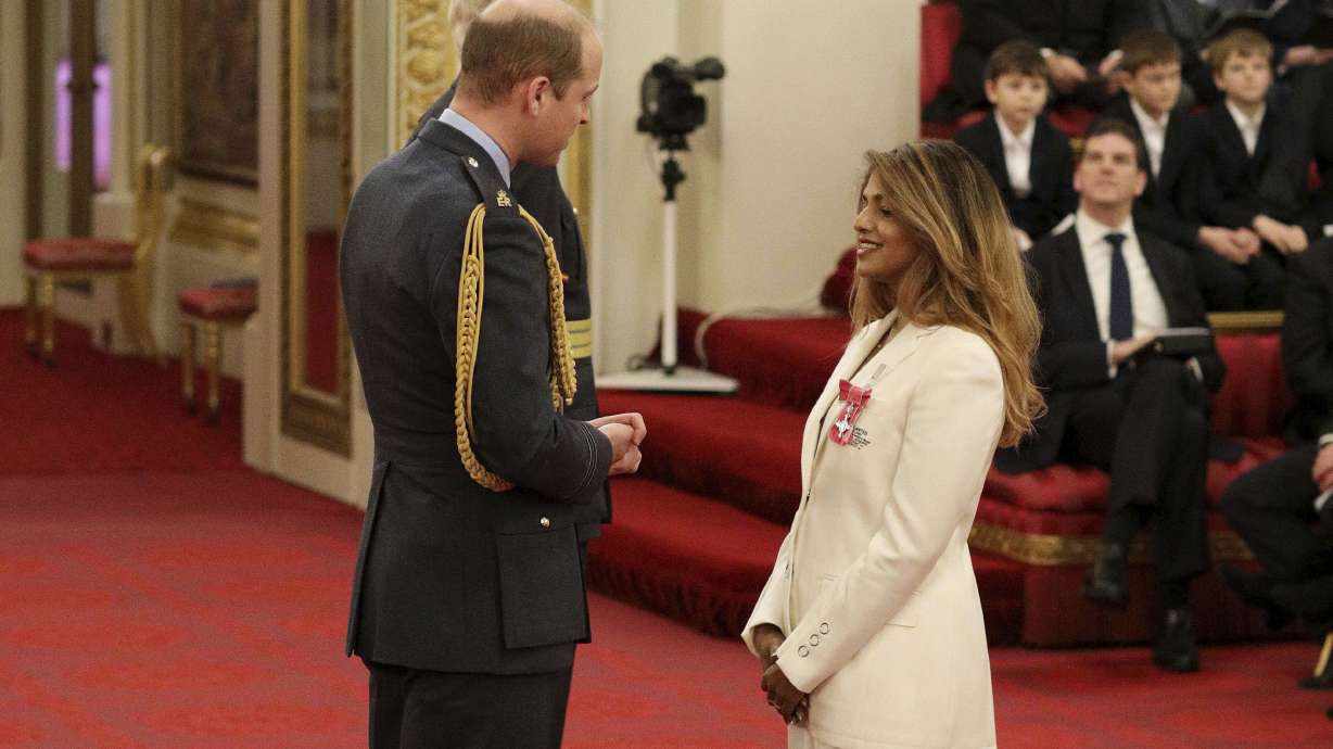 Prince William honors singer M.I.A. at Buckingham Palace