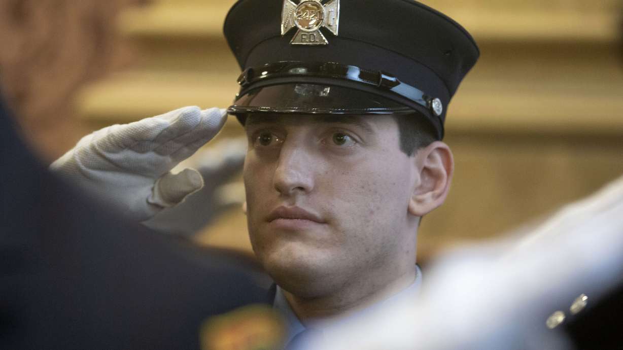 Springsteen shows up for son's swearing-in as firefighter