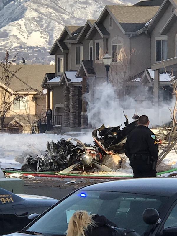 A small plane crashed into a residential building on Wednesday, Jan. 15, 2020, near 5000 S. Airport Road, according to dispatchers.